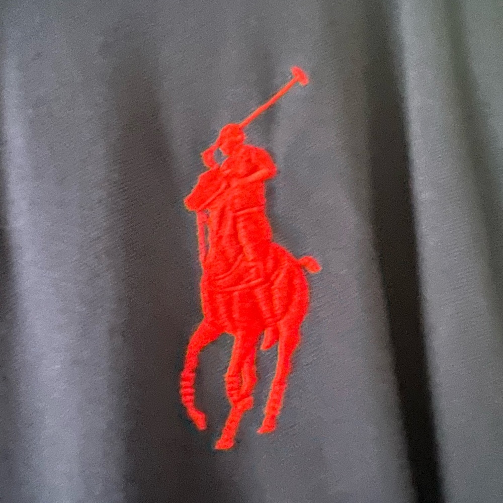Ralph Lauren Dark Blue Polo with White Accent - Picture 3 of 4